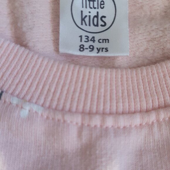 Kid's pink flower sweatshirt - Picture 2 of 3